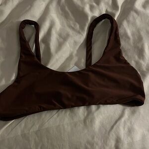 Brown benoa swim top